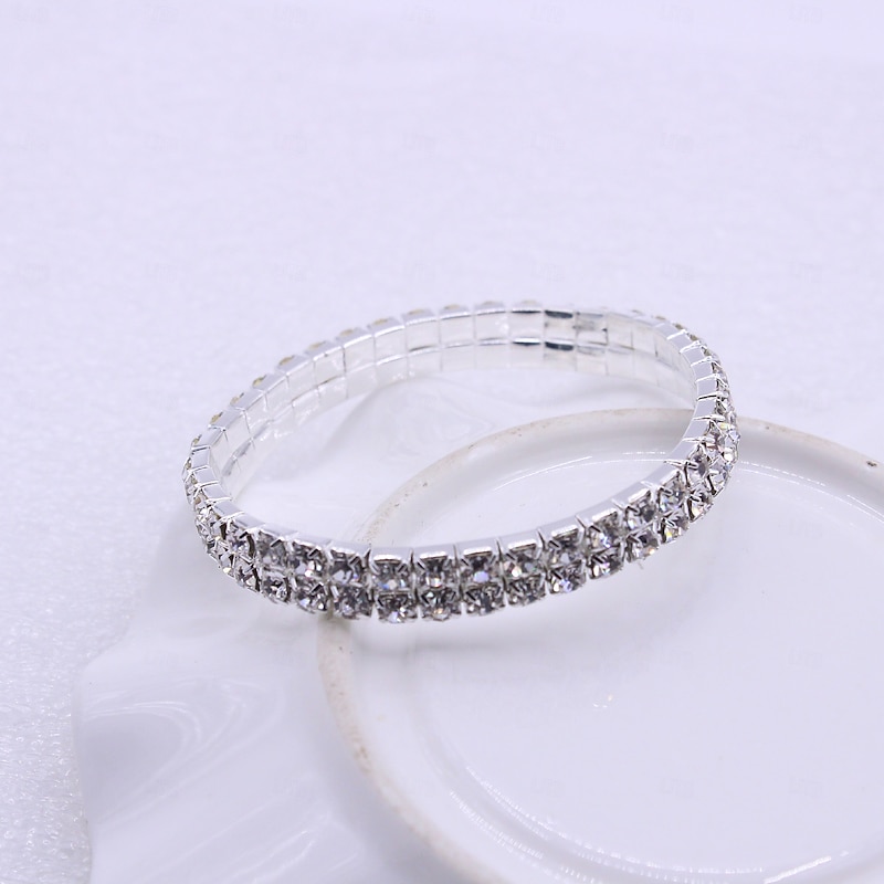 Women's Bracelet Fancy Graduation Precious Elegant Fashion Stylish Alloy Bracelet Jewelry Silver For Party4