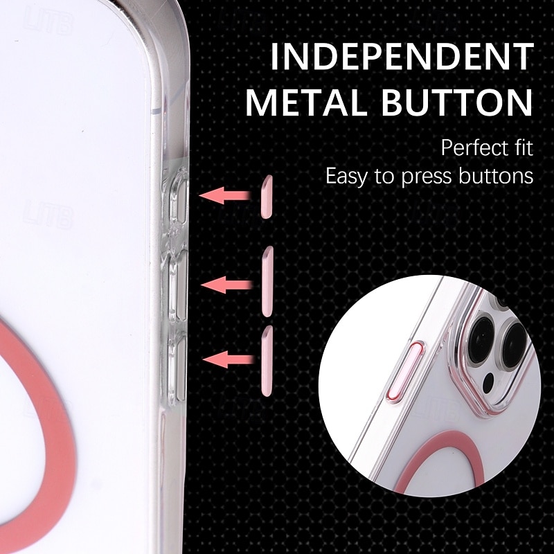 Phone Case For iPhone 16 15 14 Pro Max Plus 13 12 Pro Max Back Cover Magnetic Shockproof Retro PC4