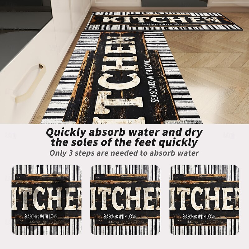 Kitchen Mat Area Rug Non-Slip Oil Proof Floor Mat Livingroom Rug Indoor Outdoor Mat Bedroom Decor Bathroom Mat Entrance Rug Door Mat4