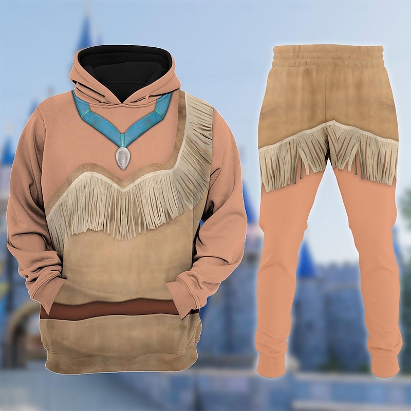 Maui Outfits Hoodie Jogger Pants 3D Character Front Pocket Graphic For Couple's Men's Women's Adults' Carnival Masquerade 3D Print Party Casual Daily3