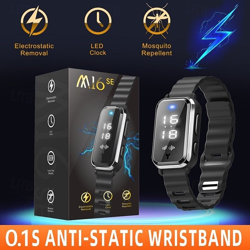 Anti-Static Wristband Bracelet – Wearable Static Elimination & Mosquito Repellent Band for Fall and Winter Use