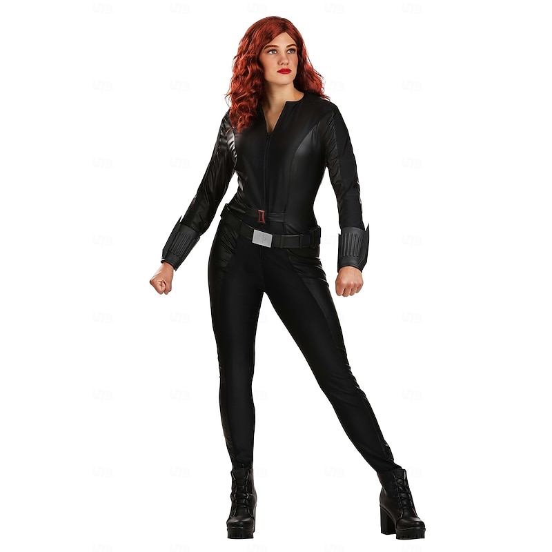 Black Widow Costume Wig for Women For Carvinal Halloween Wigs2