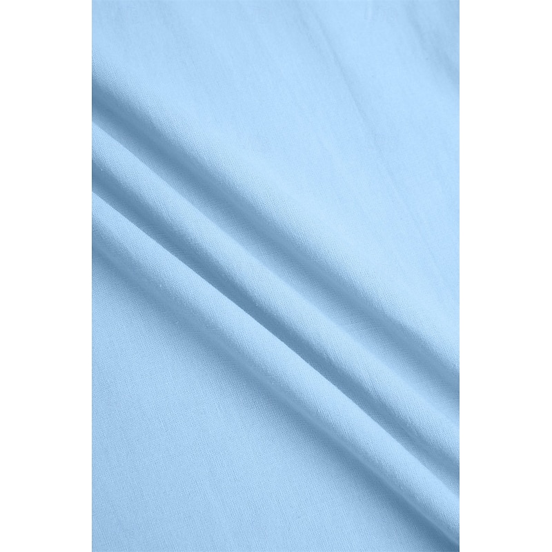 Men's Shirt Linen Shirt Summer Shirt Button Up Shirt Plain Street Casual White Gray Light Blue Long Sleeve Collar Spring & Summer Clothing Apparel4