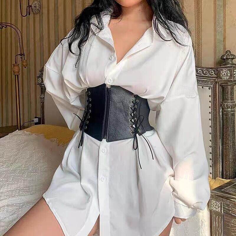 Punk & Gothic Medieval Renaissance Corset Waist Belt Zip-Up Fancy Dress Women's Celtic Pirate Fantasy Halloween Carnival Mardi Gras Party LARP Adults' Belt3