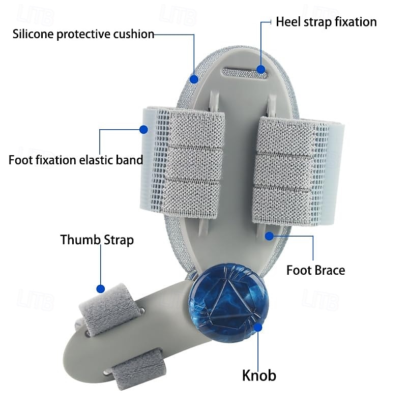 Bunion Corrector for Women Men Big Toe,Adjustable Knob Bunion Corrector for Bunion Relief,Bunion Fix with Bunion Silicone Pad,Suitable for Left and Right Feet4