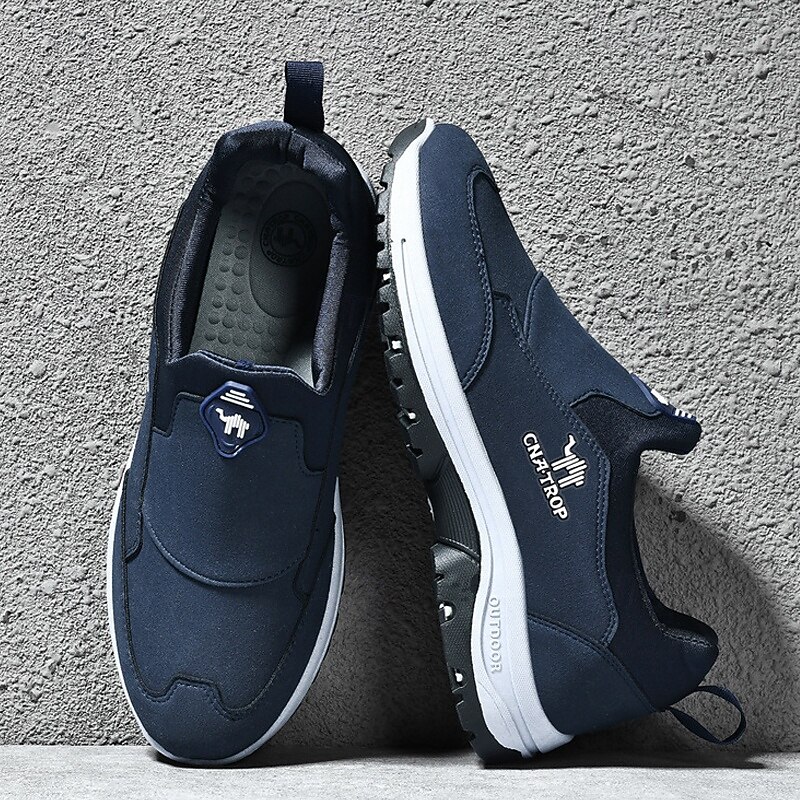 Men's Slip-On Hiking Shoes – Durable Outdoor Sneakers with Anti-Slip Sole, Lightweight Design, and Breathable Fabric for Trail Running and Camping4