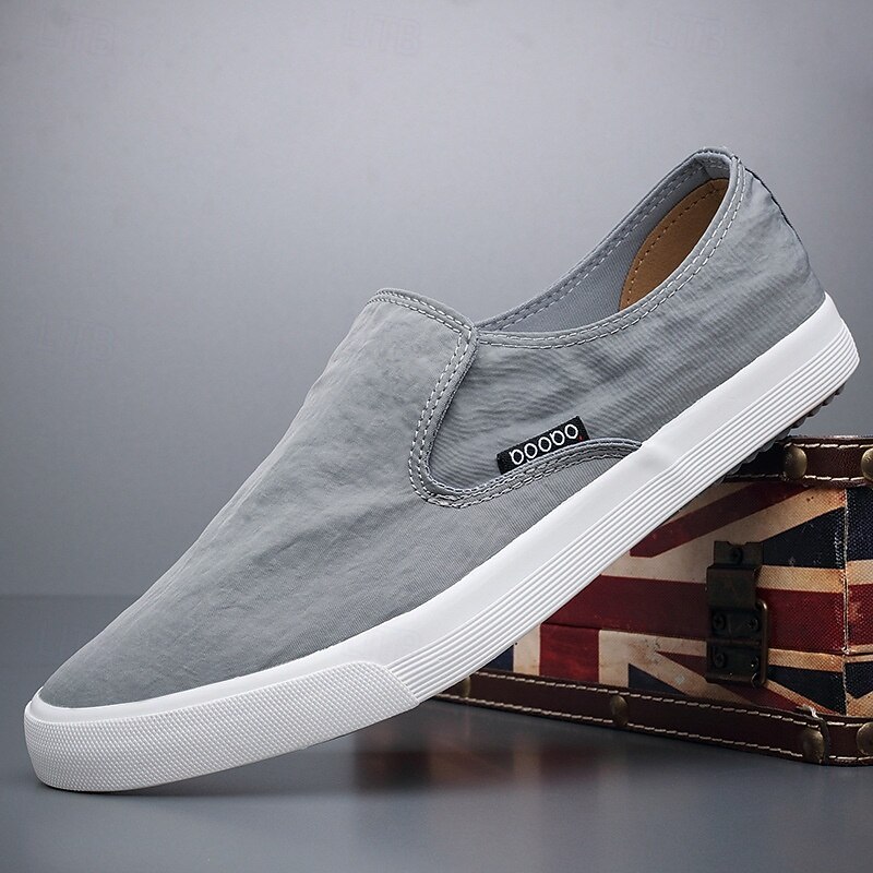 Men's Lightweight Slip-On Canvas Sneakers – Breathable Casual Shoes for Everyday Wear and Travel4