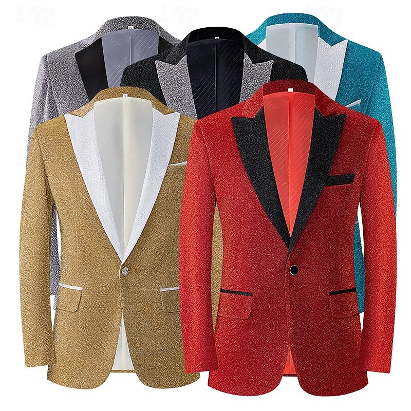 Retro Vintage 1980s Suits & Blazers Fancy Dress Men's Carnival Costume Masquerade Performance Prom Pride Parade Adults' Coat Pants All Seasons