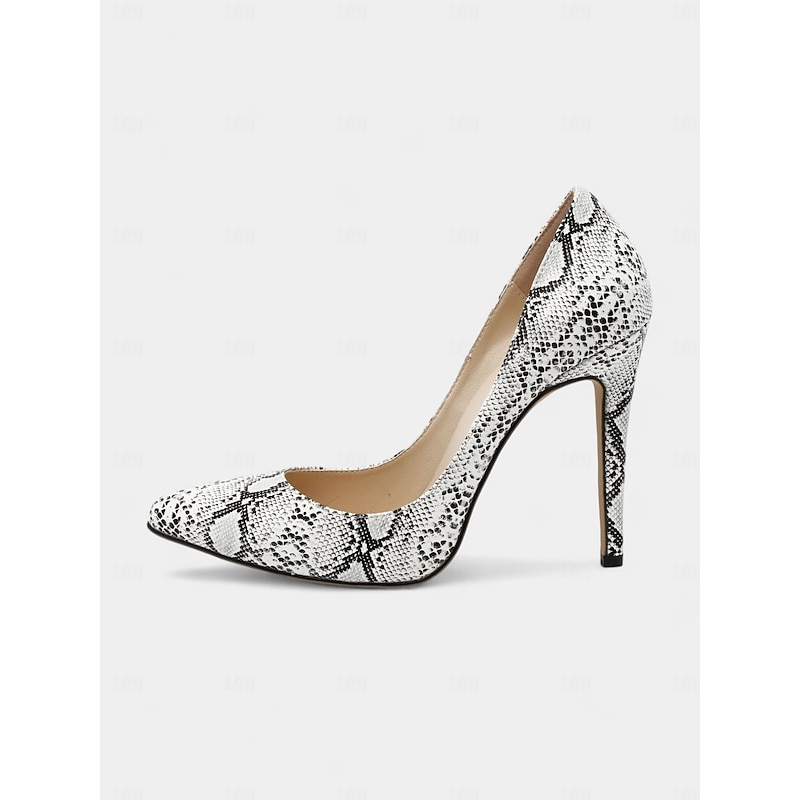 Women's Red Snakeskin Pumps with Pointed Toe and Sexy Stiletto Heels - Perfect for Parties and Special Occasions 14