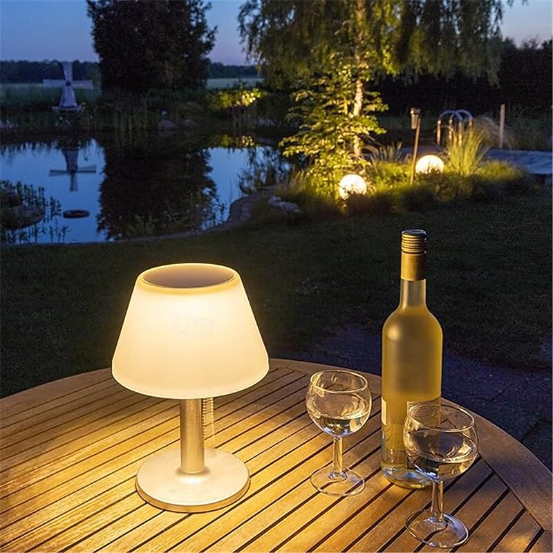 Solar Retro Desk Lamp - Waterproof Outdoor Table Floor Lamp for Bar, Garden, Terrace, Villa, Bar2