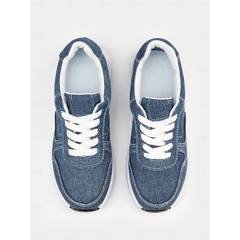 Women's Stylish Denim Sneakers with White Sole | Perfect for Casual and Everyday Wear 8