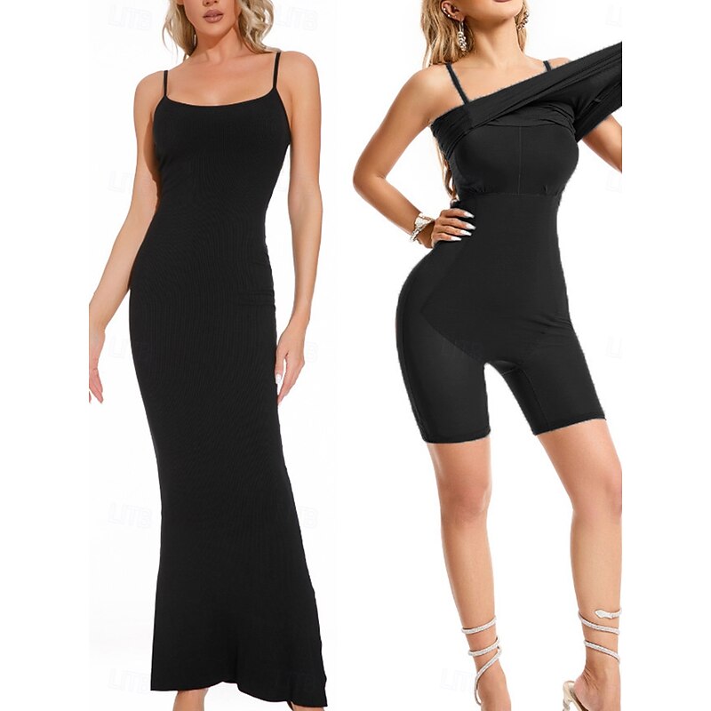 Women's Shapewear Shaping Panty MeshNightwearNylon Solid Colored Black Gray Spring & Summer Fall & Winter