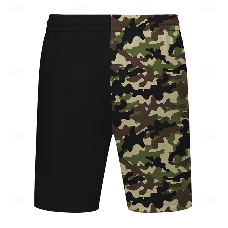 Men's Camouflage Hunting Deer Shorts Summer Shorts Beach Shorts Mid Waist Streetwear Hawaiian Designer Casual Daily Holiday Drawstring Elastic Waist 3D Print Designer Clothing Apparel2