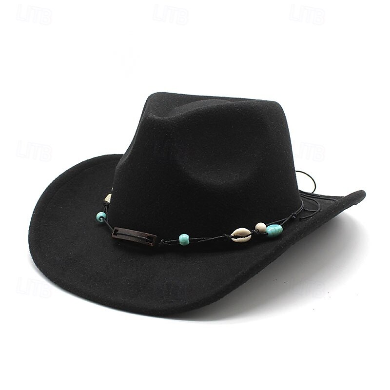 Safari Hat Vintage Belt Cowboy Hat Jazz Hat Hand Western Hat Cowboy Hat2