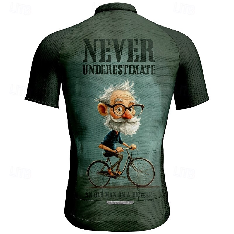 Men's Cycling Jersey Graphic Letter & Number Short Sleeve Bike Tee Tshirt Jersey with 3 Rear Pockets Mountain Bike MTB Quick Dry Anatomic Design Wicking Breathable Sports Black Yellow Blue Clothing2