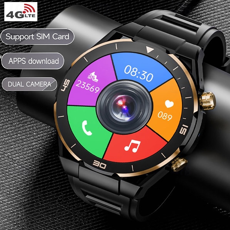 iMosi PG888 Android Smart Watch Men 2G/32G Storage HD Dual Camera NFC 2G 4G SIM Card WIFI Wireless Fast Internet Access Eurasian version