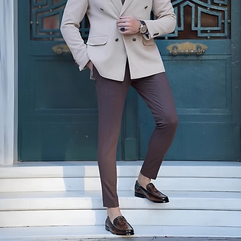 Men's Premium Cowhide Loafers with Snake Pattern Accent – Elegant Formal Footwear for Business and Special Occasions2