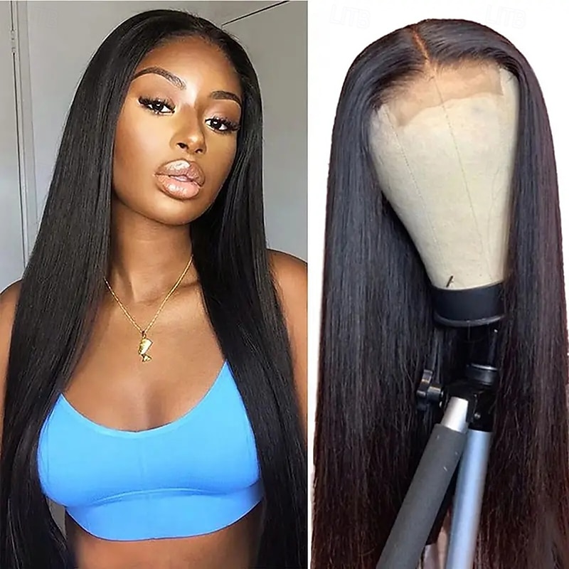 10-30Inch Full Human Straight Hair  5x5 Front Lace Straight Hair Set 150% Density