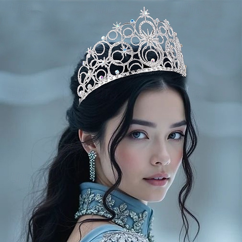 Witch Fairy Crown Tiara Hair Accessories Carnival Costume Movie TV Theme Costumes Movie Cosplay for Women's Adults' Halloween Carnival Mardi Gras Performance Party Stage3