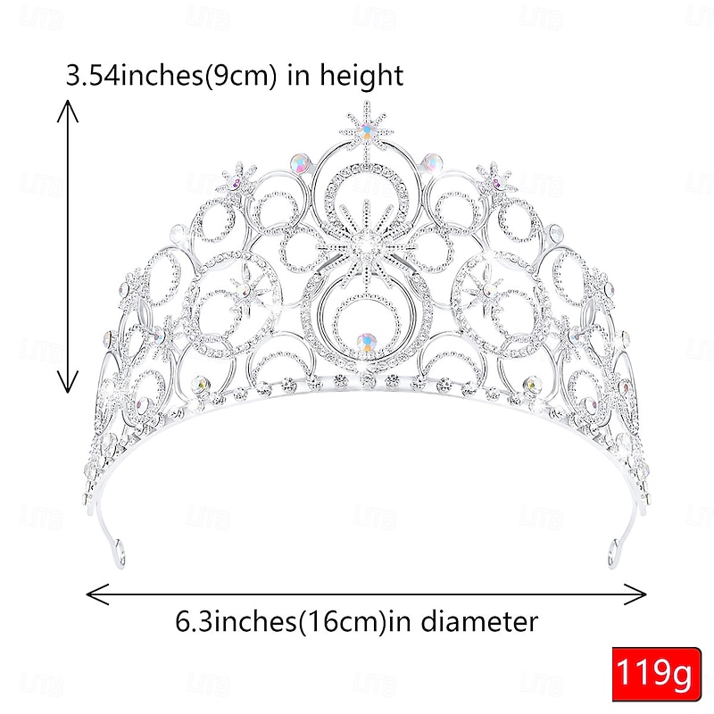 Witch Fairy Crown Tiara Hair Accessories Carnival Costume Movie TV Theme Costumes Movie Cosplay for Women's Adults' Halloween Carnival Mardi Gras Performance Party Stage2
