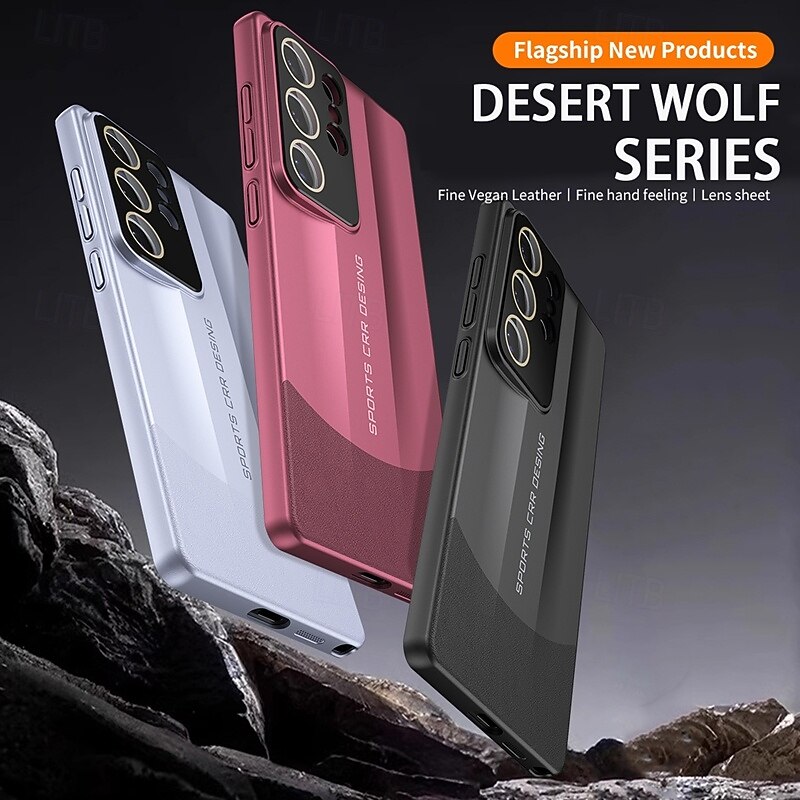 Phone Case For Samsung Galaxy S25 S24 S23 Ultra Plus Back Cover Shockproof Retro TPU Silicone2