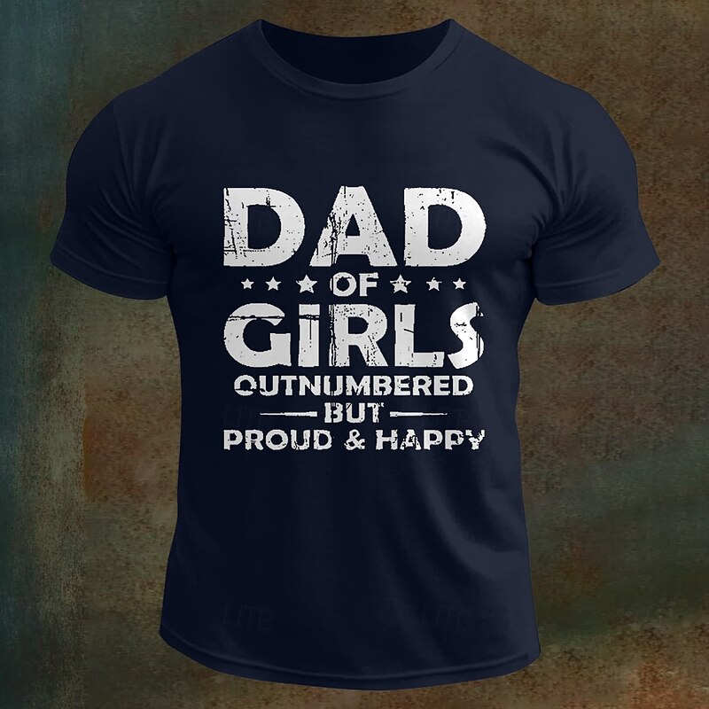 Men's Gift Funny Daddy T Shirt Tee Top 100% Cotton Short Sleeve Graphic Shirt Black White Army Green Comfortable Tee Vacation Street Fashion Designer Clothing