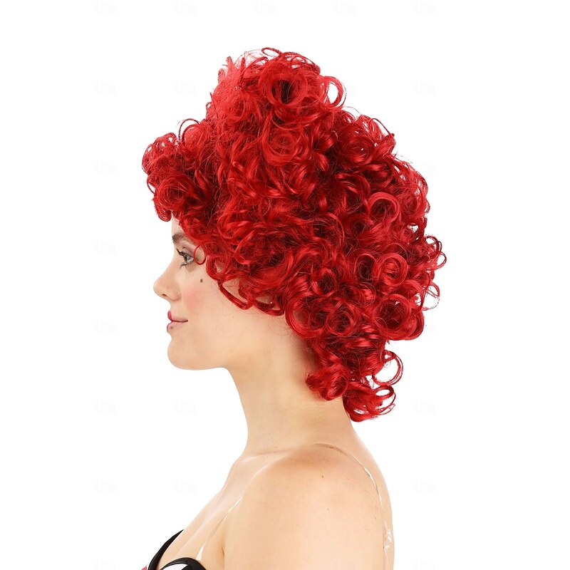 Royal Red Heart Costume Wig for Women For Carvinal Halloween Wigs4