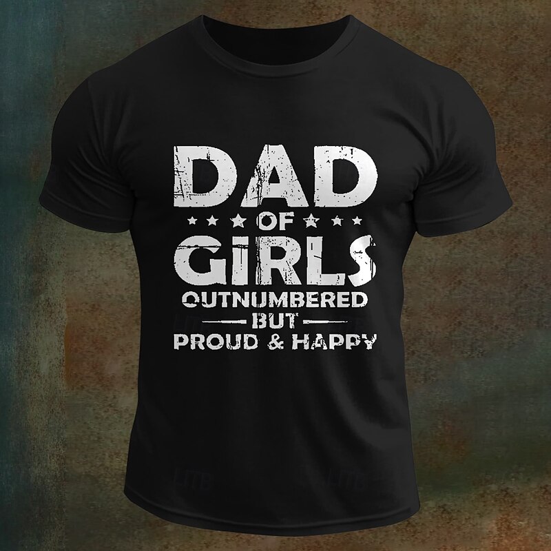 Men's Gift Funny Daddy T Shirt Tee Top 100% Cotton Short Sleeve Graphic Shirt Black White Army Green Comfortable Tee Vacation Street Fashion Designer Clothing4