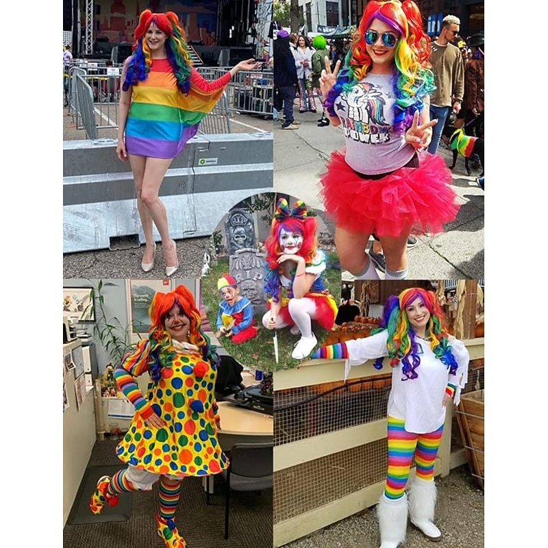 Long Curly Cosplay Wig with 2 Ponytails For Carvinal2