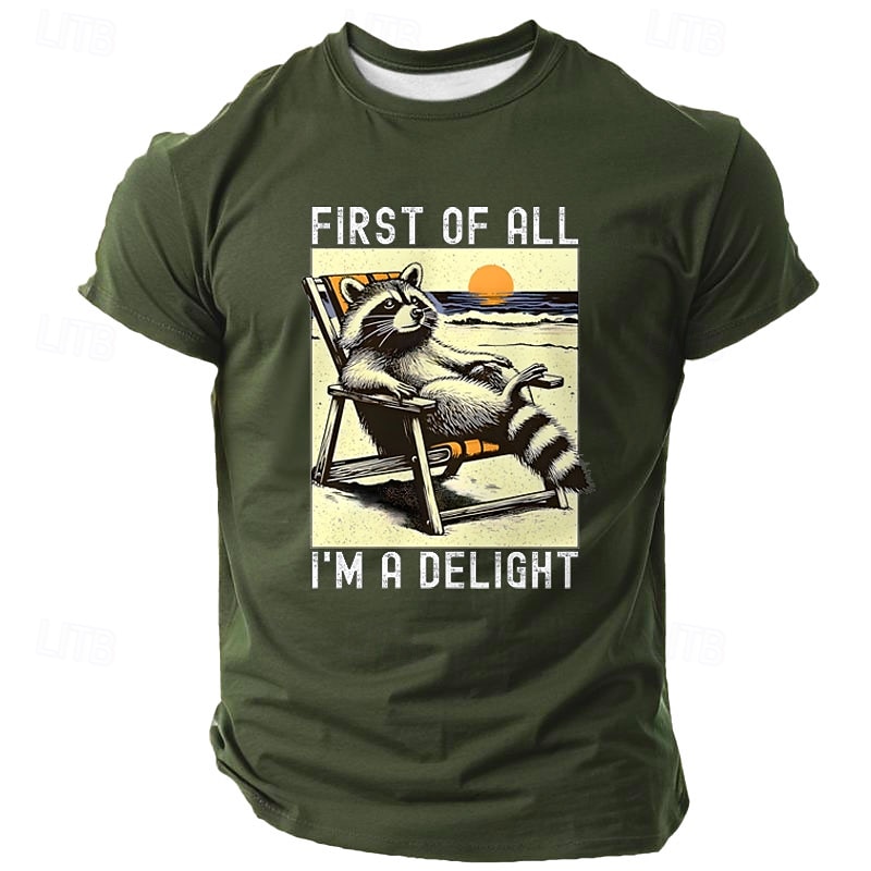 Men's Animal Funny T Shirt Short Sleeve T shirt 3D Print Crew Neck Shirt Fashion Daily Street Daily Black White Green Summer Spring Clothing Apparel S M L XL XXL XXXL2