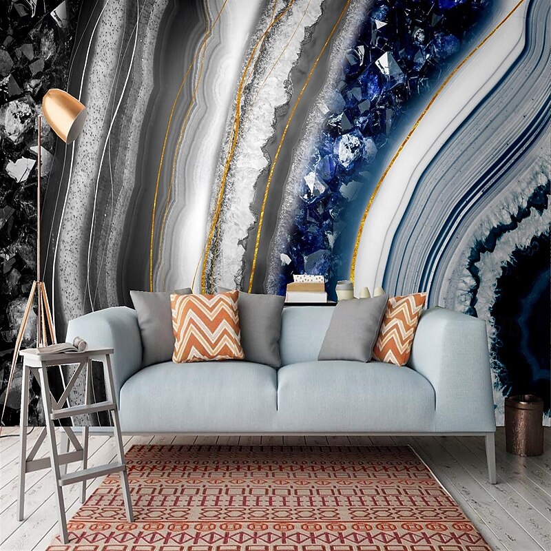 Abstract Marble Gold 3D Wallpaper Wall Mural Roll Peel and Stick Removable PVC/Vinyl Material Self Adhesive/Adhesive Required Wall Decor for Living Room Kitchen Bathroom4