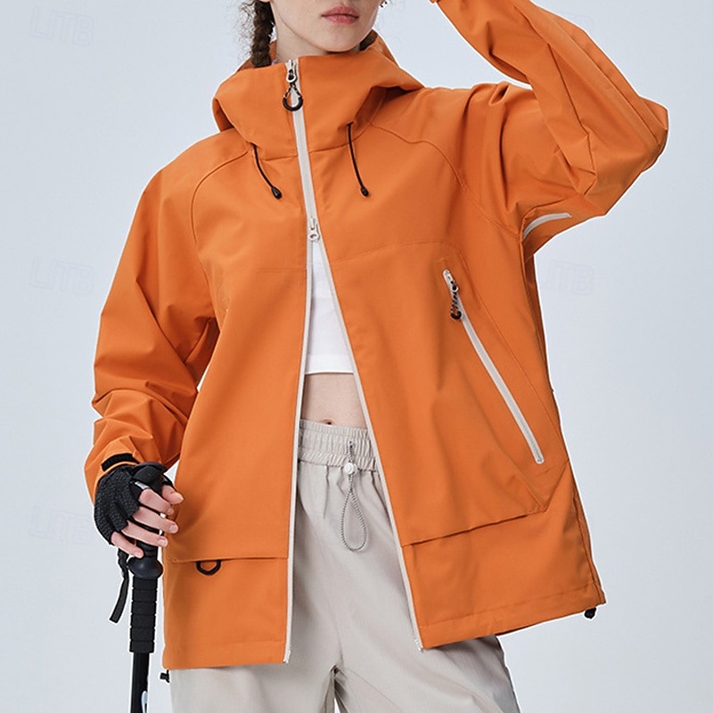 Men's Women's Softshell Jacket Hiking Jacket Outdoor Windproof Water Resistant Lightweight Jacket Windbreaker Jacket Traveling Black Yellow Army Green Purple Orange2