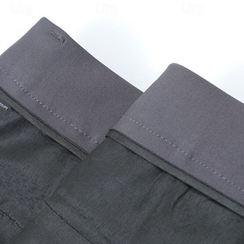 Men's Graduation Dress Pants Trousers Chinos Buttons Pocket Solid Color Comfort Formal Party Work Fashion Classic Style Black Wine Micro-elastic4