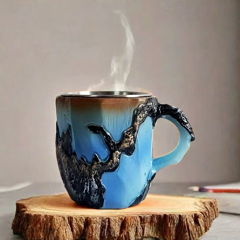 Imitation Mineral Crystal Coffee Mugs 2025 Colorful Resin Crystal - Elegant Christmas Gift for Home & Office, Ideal for Christmas3