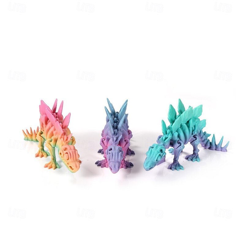 3D Printed Dinosaur for Kids and Adult 3D Printed Dinosaur Fidget Toys Decor for Stress Relief