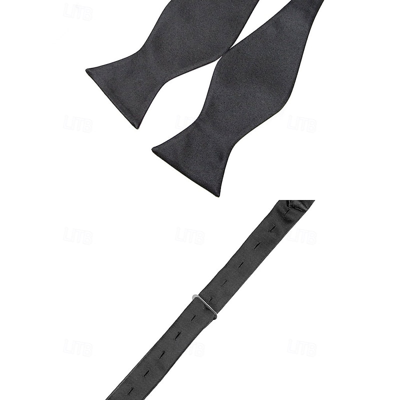 Men's Self-Tie Bow Tie in Multiple Colors, Formal Classic Style for Weddings, Parties, and Business Events4