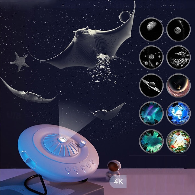 Galaxy Lamp Star Projector Night Light UFO LED 8 in 1 Planetarium Projection Galaxy Starry Sky Projector Lamp for Home Kids Room Ceiling Decor2