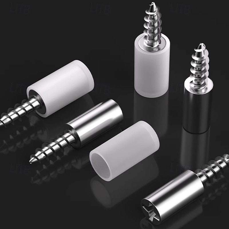 20PCS Shelf Support Pegs - Self-Tapping Screws for Kitchen Cabinet Bookcase Closet Shelves - Sturdy Adjustable and Easy-to-Install Furniture Accessories2