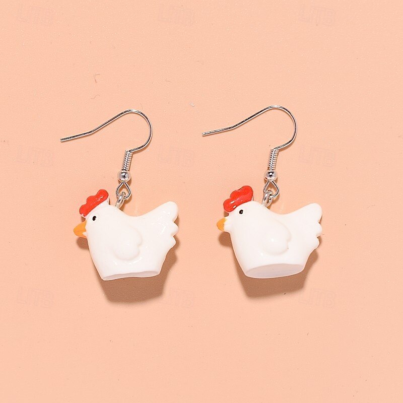 Women's Earrings Fancy Joy Tropical Stylish Earrings Jewelry White For Party