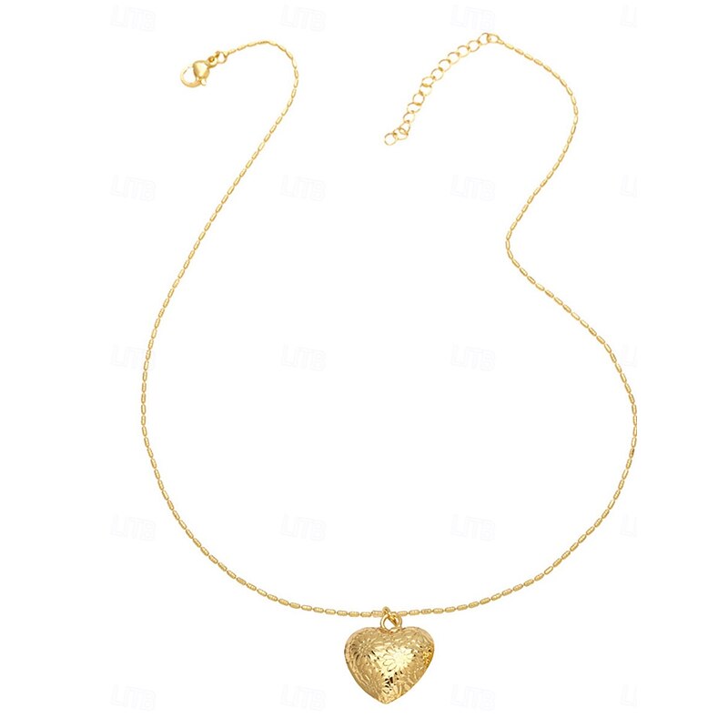 Necklace Copper Women's Fashion Cute Classic Heart Lovely Heart Shape Necklace For Daily Valentine's Day4