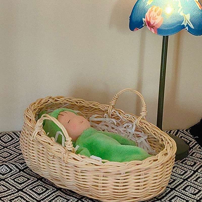 Waldorf Doll Accessories Handmade Soft Sleeping Doll set Girl Accompany Rag Dolls Birthday Gift Knitted Doll Cute Girls Plush Doll Stuffed Toy Personalized Woven Doll Kit2