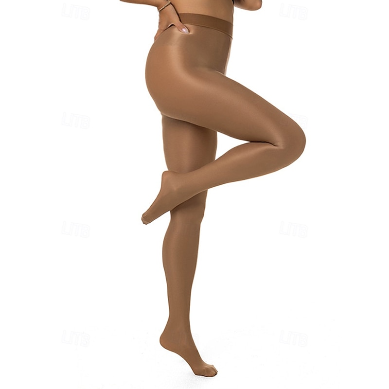 Women's High Waist Shaping Pantyhose with Shiny Finish – Elegant Shebin Tights for Parties, Formal Events, and Everyday Wear