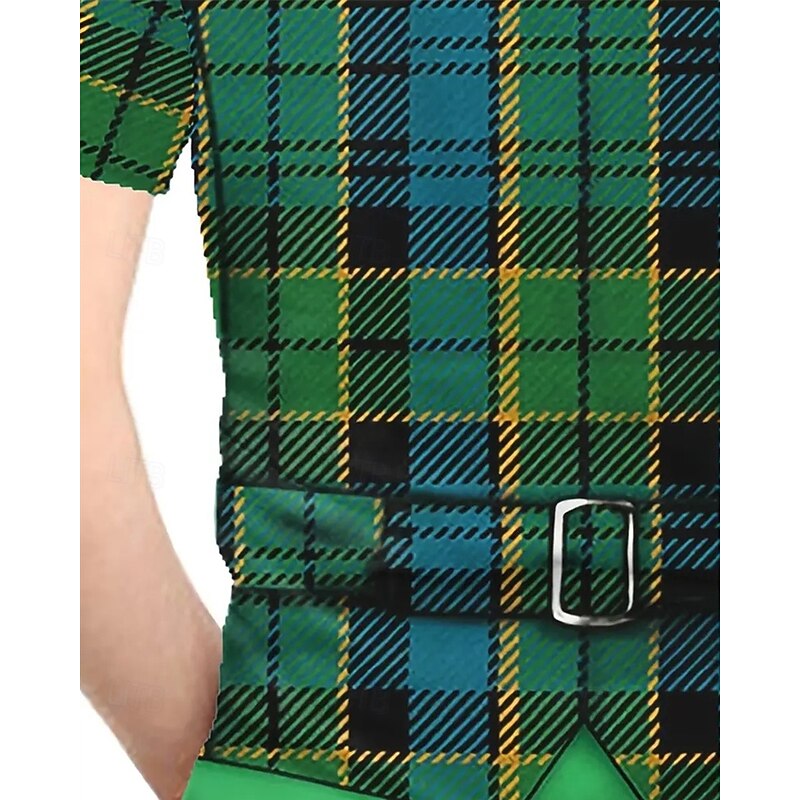 St. Patrick Boys 3D Graphic T shirt Tee Short Sleeve Summer Spring Fashion Basic Kids 4-12 Years Crew Neck Outdoor Casual Daily Regular Fit4