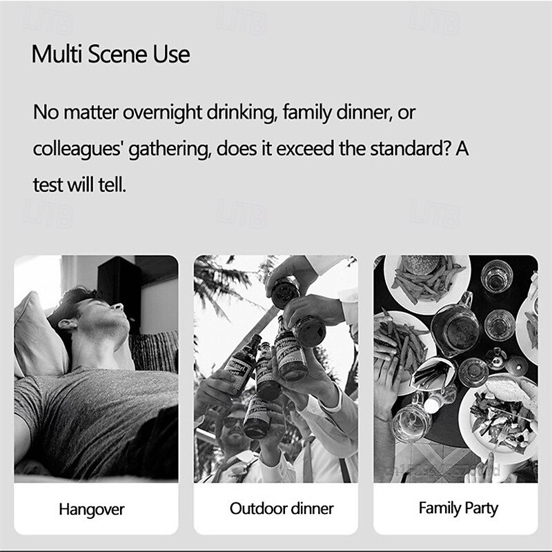 Lydsto Alcohol Tester Handheld Digital Breathalyzer LCD Display Portable Mini Meter Blowing Tester Detector4