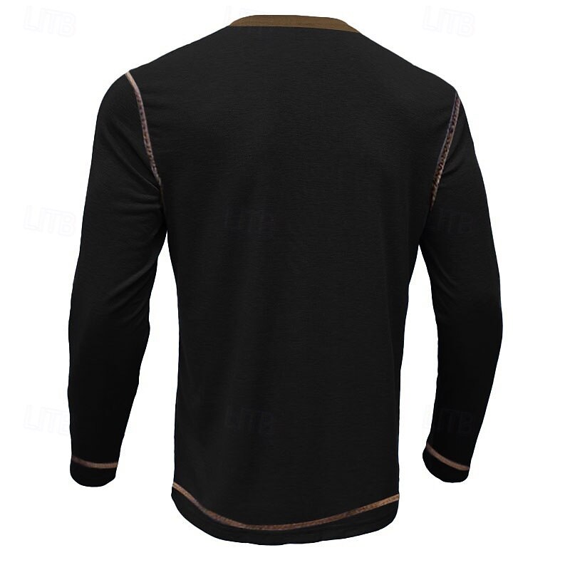 Men's Funny Long Sleeve Henley Shirt - 'Because I'm Dave That's Why' Graphic Tee for Lifestyle & Identity2