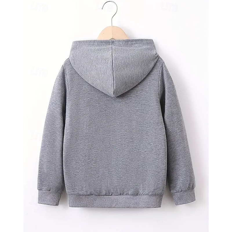 Boys 3D Basketball Hoodie Long Sleeve Fall Winter Fashion Basic Kids 4-12 Years Hooded Outdoor Casual Daily Regular Fit2