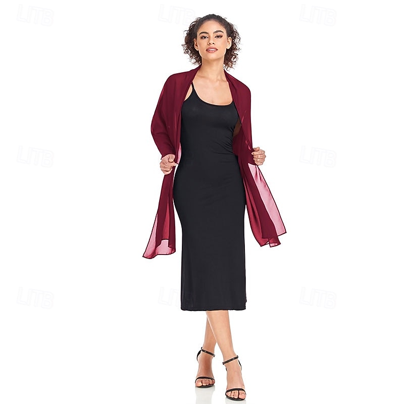 Shawl Wraps for Women Wedding Evening Chiffon Soft Shawls for Wedding Guest Bridal Scarf3