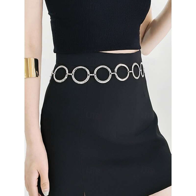 Women's Gold Chain Circle Waist Belt – Fashion Statement Jewelry for Beachwear, Parties and Summer Outfits3