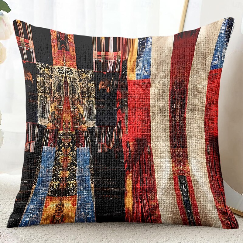 Vintage Ethnic Decorative Toss Pillows Cover 1PC Soft Square Couch Cushion Case Pillowcase for Bedroom Livingroom Sofa Chair3
