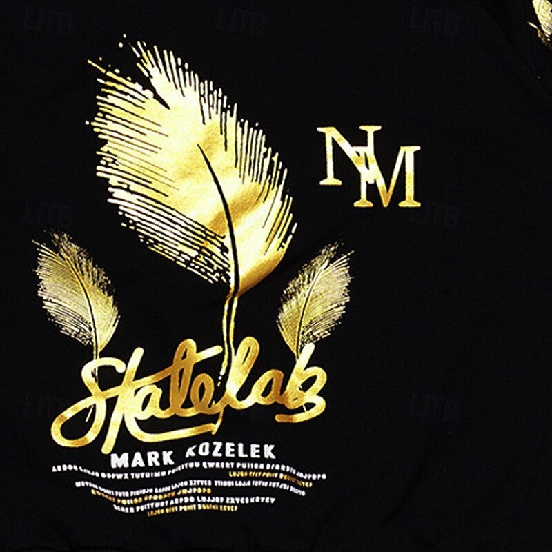 2 Pieces Kids Boys Suit Sweatshirt & Sweatpants Set Clothing Set Outfit Graphic Long Sleeve Crewneck Set Outdoor Sports Fashion Spring Fall 4 years+ Black3